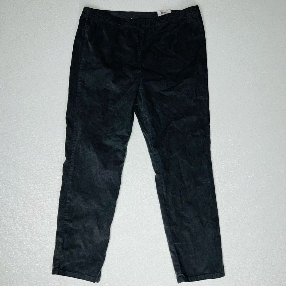 Karen Scott Women's Petite Corduroy Pull-On Pants, Charcoal Size PXL NWT - Picture 4 of 12